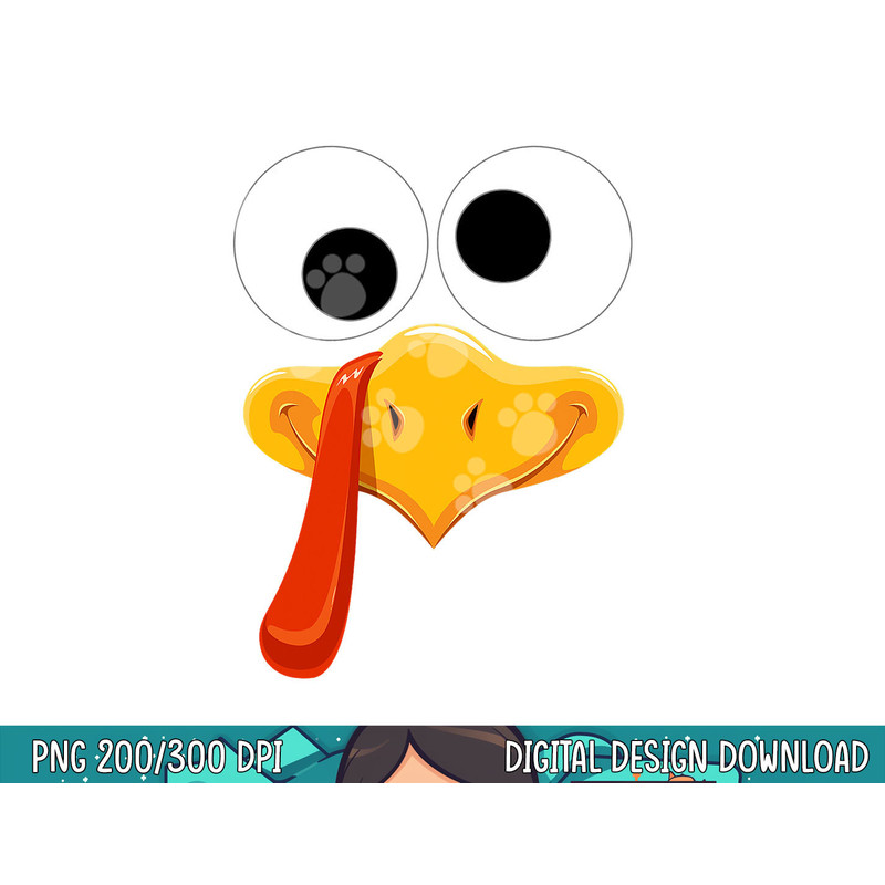 Turkey Face Thanksgiving Costume Family Outfits Matching Fun png, sublimation copy.jpg