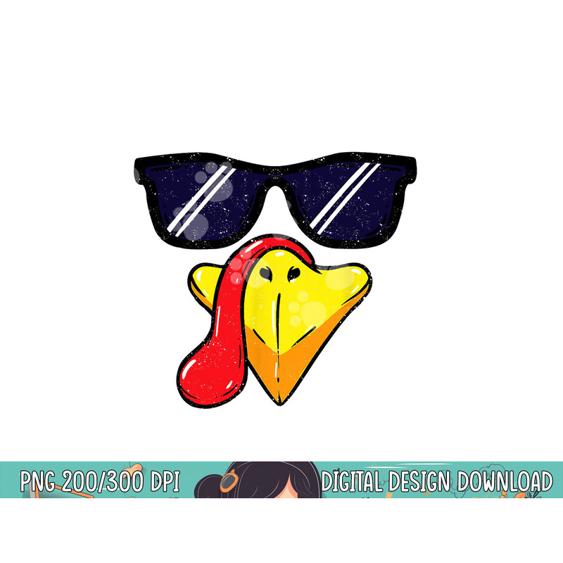 Turkey Face Thanksgiving Day Pilgrim Trot Costume png, sublimation copy.jpg