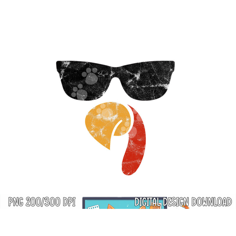 Turkey Face Thanksgiving Day Piligrim Gifts Trot Leg Day png, sublimation copy.jpg