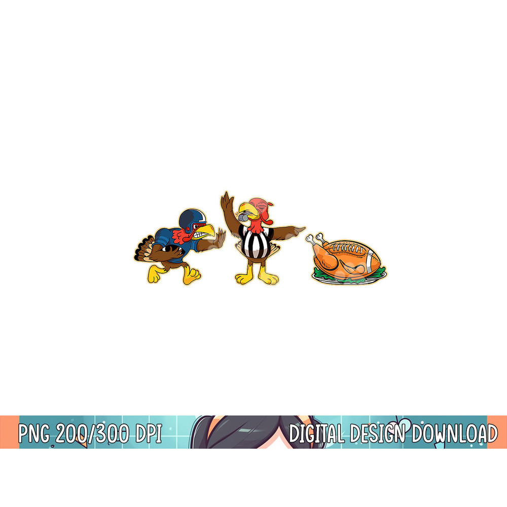 Turkey football thanksgiving pjs pajamas costume png, sublimation.jpg