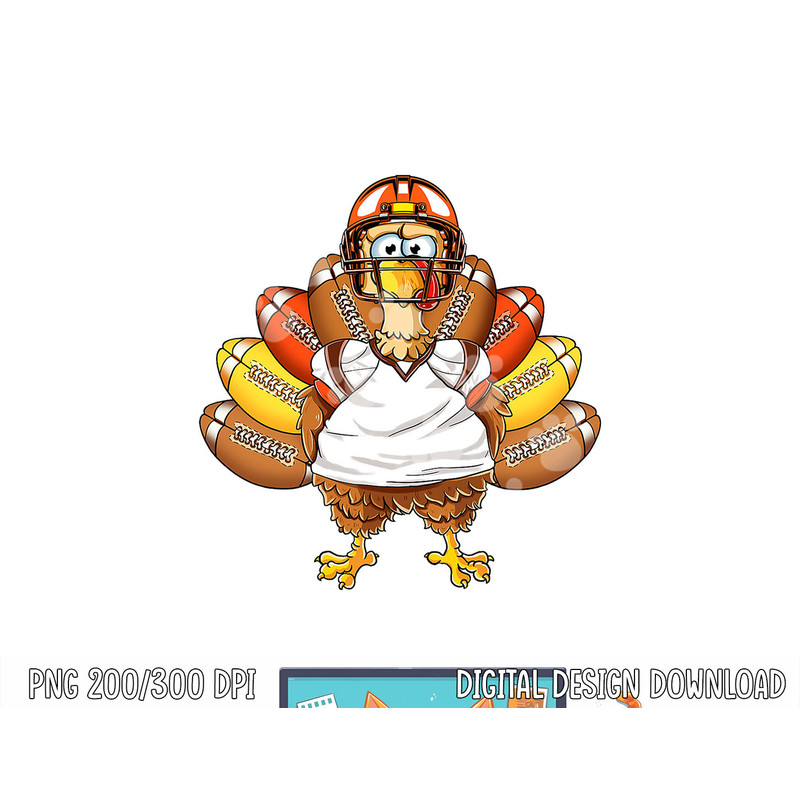 Turkey Football Thanksgiving Thankful Kids Boys Men png, sublimation copy.jpg