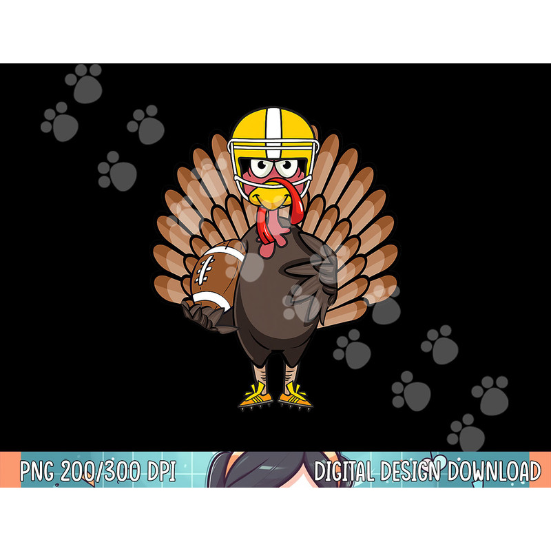 Turkey Football Thanksgiving Turkey Bowl Gift png, sublimation.jpg