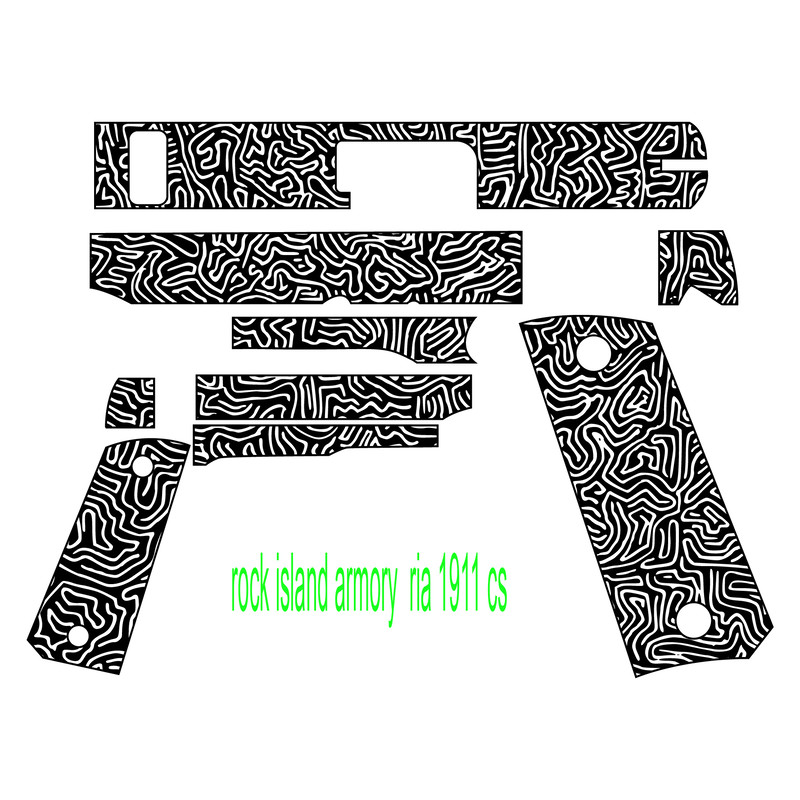 1911 rock island armory full seamless abstrac pattern svg laser Engraving, cnc cutting vector file s.jpg