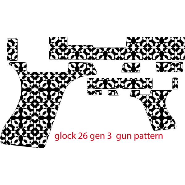 Gun Geometric Glock 26 Gen 3 Hand Gun Design seamless abstract geometric p | Inspire ...