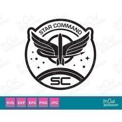light year star command badge | logo clipart instant digital download sublimation cut file cricut svg png dxf