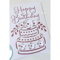 pop up birthday card, svg digital download files, shadow box svg digital download files, housewarming gift, files for cr