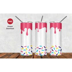 20oz skinny tumbler, donuts wrap, tumbler png skinny tumbler sublimation wrap png for 20oz tumbler, floral tumbler wra