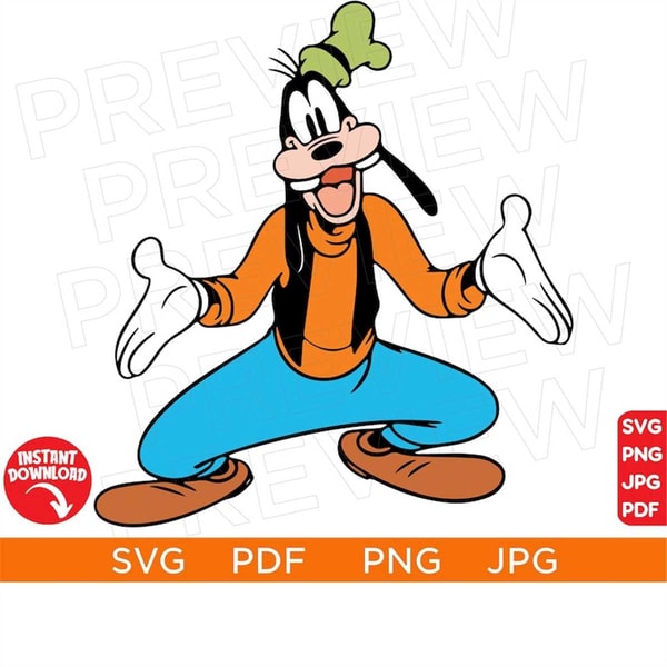 Goofy Image Vector Goofy Vector Svg, Goofy Ears SVG Mouse png, Disneyland ears | Inspire ...
