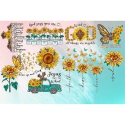 sunflower christian sublimation bundle, religious sublimation file, jesus shirt png, christian sublimation design,christ