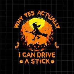 why yes actually i can drive a stick png, witch halloween png, funny witch quote png, witch black cat png, witch girl pn