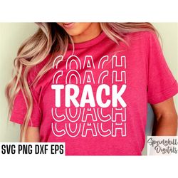 track coach shirt svg | cross country coach svgs | sports season cut files | running quote | t-shirt designs | high scho