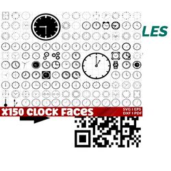 clock face svg, clock svg, clock face clipart bundle cut files, clock numbers svg, roman numeral clock, clock face templ