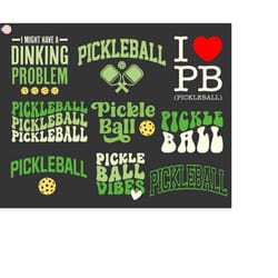 pickleball svg bundle, pickle ball shirt svg, png, funny pickleball, pickleball paddles, pickle ball gift, cut files for