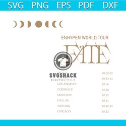 enhypen kpop world tour fate 2023 svg cutting digital file