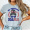 All American Mama Graphic Tee 4th of July Mom Messy Bun Family Tshirt Independence Women's Freedom Shirt Mommy & Me USA Flag Red White Blue - 2.jpg