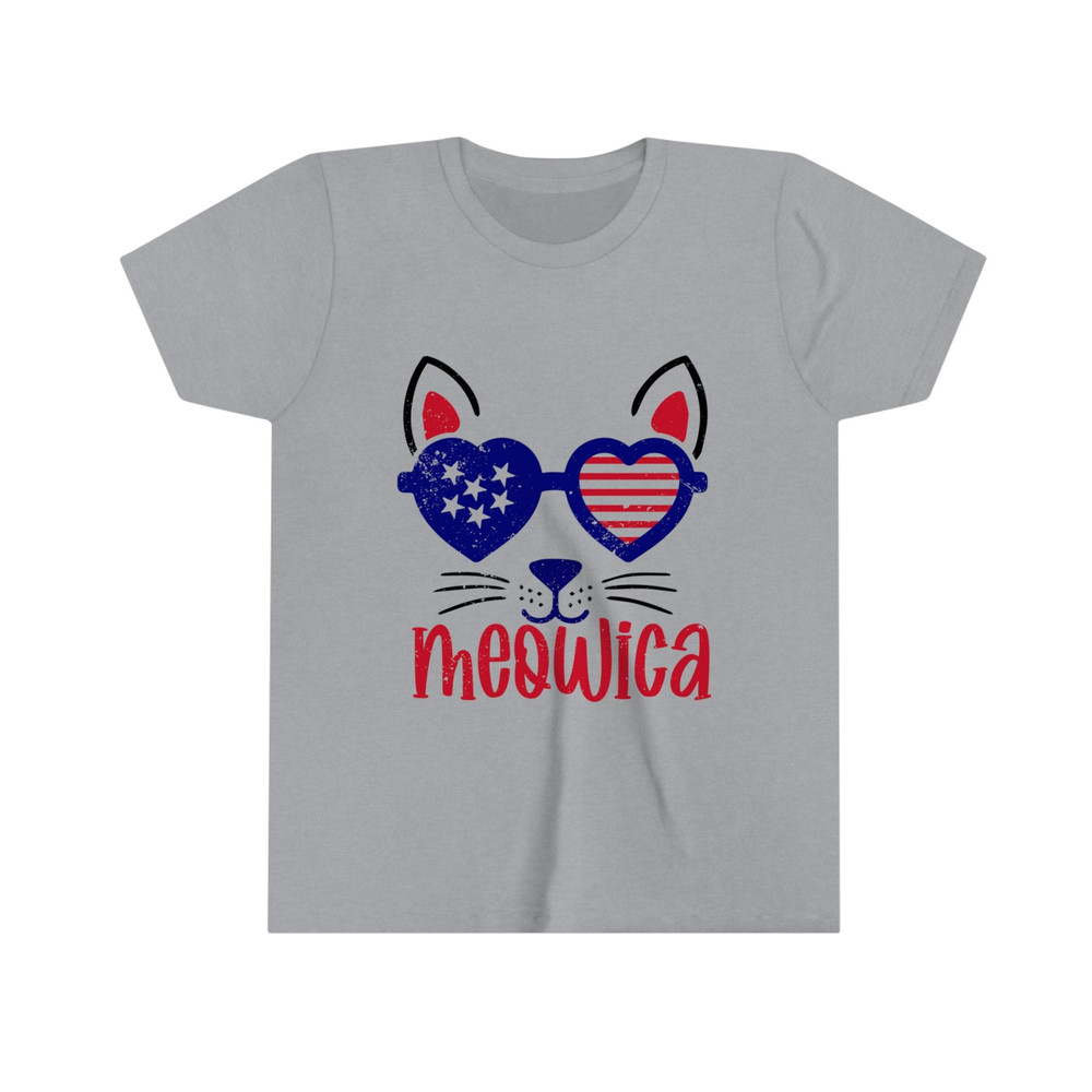 All American Meow Kid Premium Unisex Boy Girl Tshirt Super Soft Cotton 4th of July Tee Family Matching for Kids Freedom Shirt USA - 4.jpg