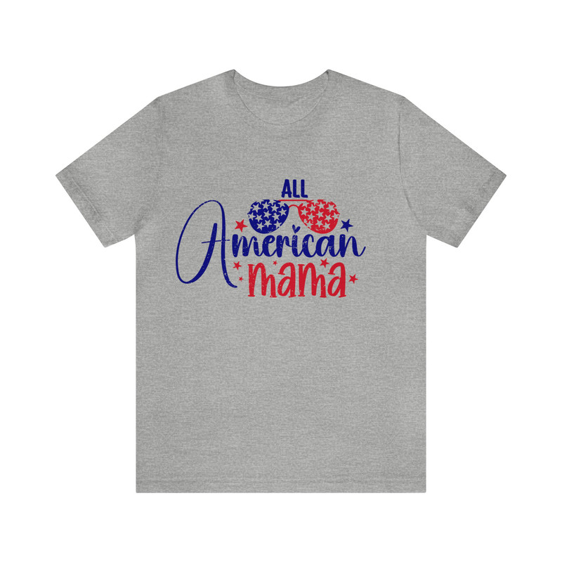 All American Mama Sunglasses Graphic Tee 4th of July Mom Family Tshirt Independence Women's Freedom Shirt Mommy & Me USA Flag Red Whi - 3.jpg