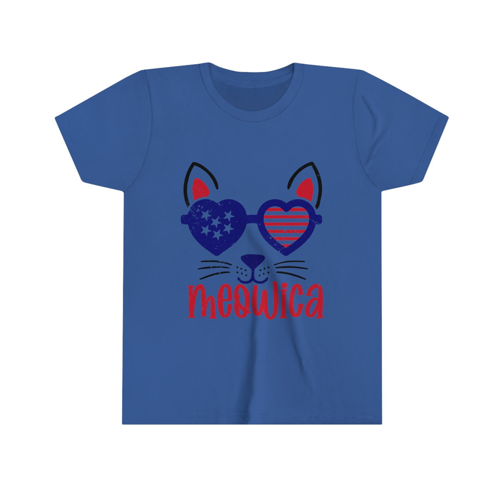 All American Meow Kid Premium Unisex Boy Girl Tshirt Super Soft Cotton 4th of July Tee Family Matching for Kids Freedom Shirt USA - 5.jpg