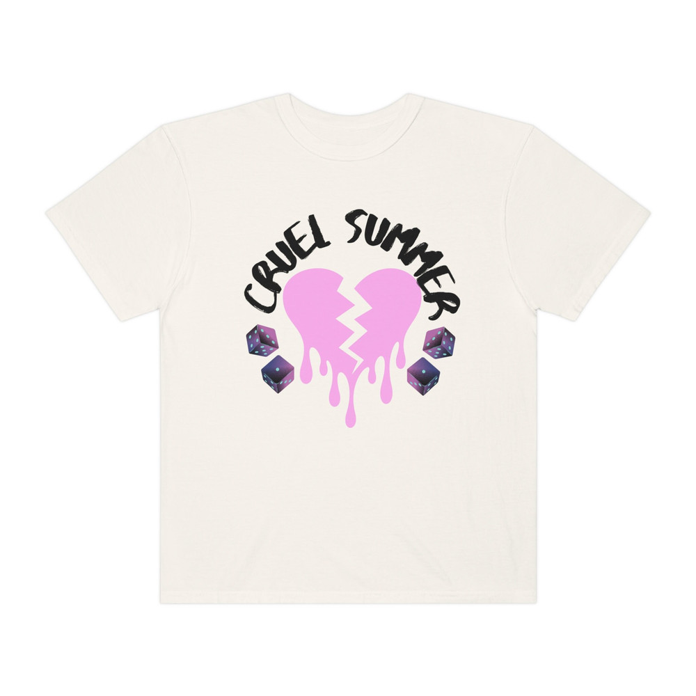 Comfort Colors Cruel Summer Graphic Tshirt Taylor Swift Lover Merch The Eras Tour Concert Tee Devils Dice Angels Roll Eyes Swiftees Swifties - 4.jpg