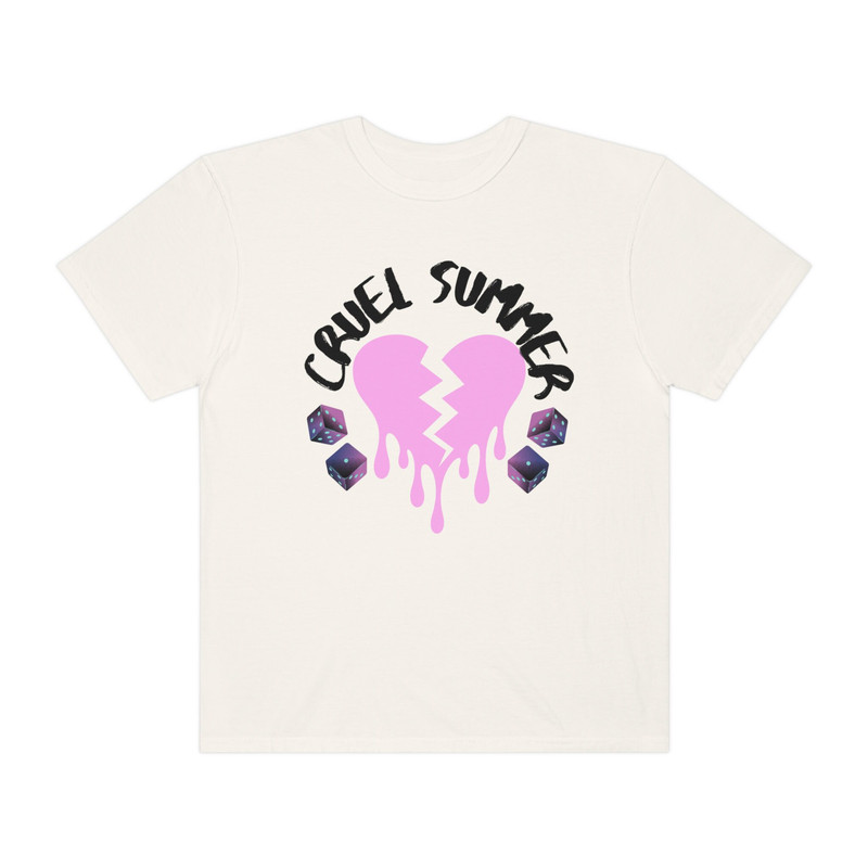 Comfort Colors Cruel Summer Graphic Tshirt Taylor Swift Lover Merch The Eras Tour Concert Tee Devils Dice Angels Roll Eyes Swiftees Swifties - 4.jpg