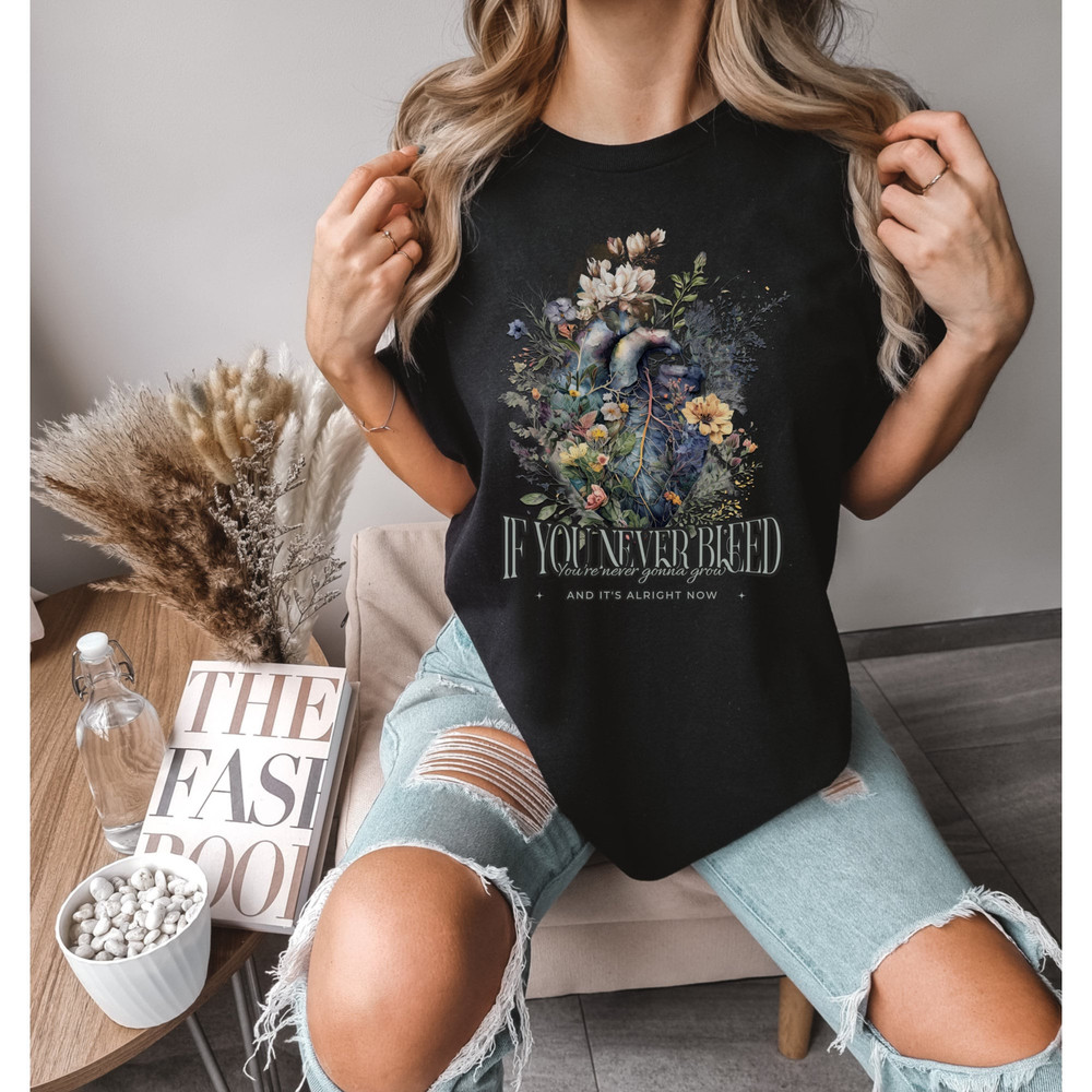 Comfort Colors If You Never Bleed Tee The 1 Taylor Swift T-Shirt folklore Taylor Swift The 1 from folklore Merch Taylor Swiftie Lyric Shirts - 1.jpg