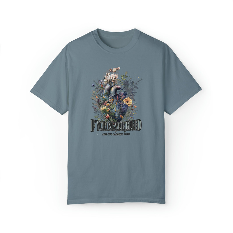 Comfort Colors If You Never Bleed Tee The 1 Taylor Swift T-Shirt folklore Taylor Swift The 1 from folklore Merch Taylor Swiftie Lyric Shirts - 10.jpg