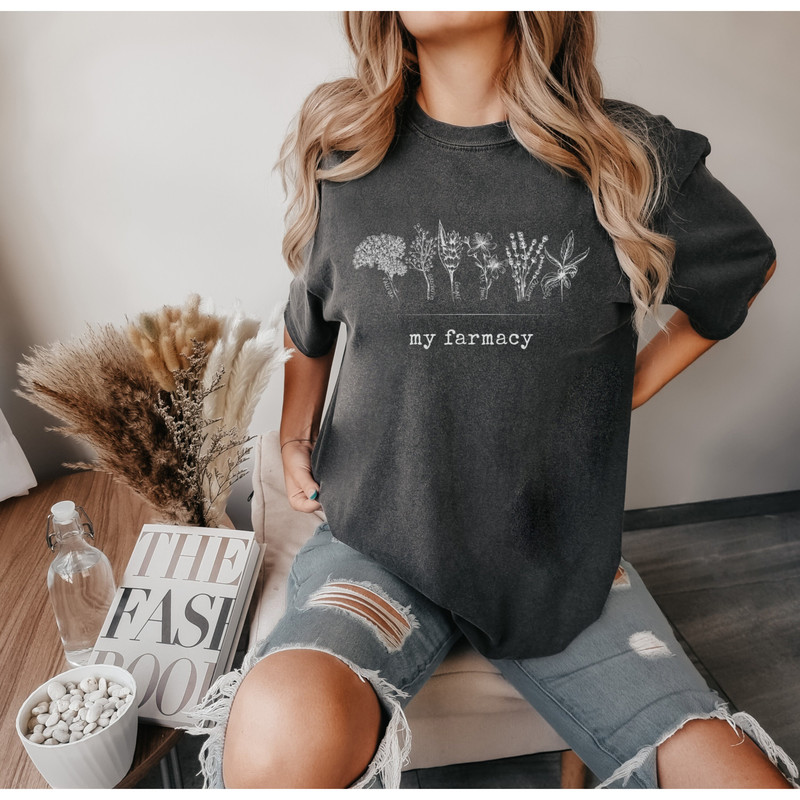 Comfort Colors Herbal My Farmacy T-Shirt Holistic Plants as Medicine Shirt Medicinal Farmacy Apothecary Shirts for Natural Mamas Tees Healer - 4.jpg