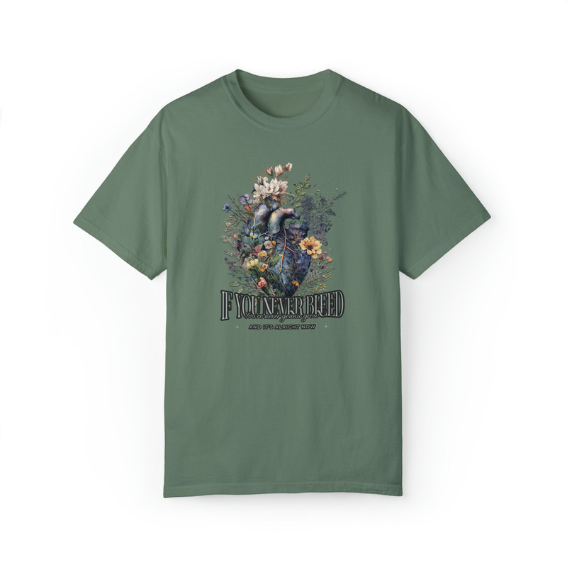 Comfort Colors If You Never Bleed Tee The 1 Taylor Swift T-Shirt folklore Taylor Swift The 1 from folklore Merch Taylor Swiftie Lyric Shirts - 7.jpg