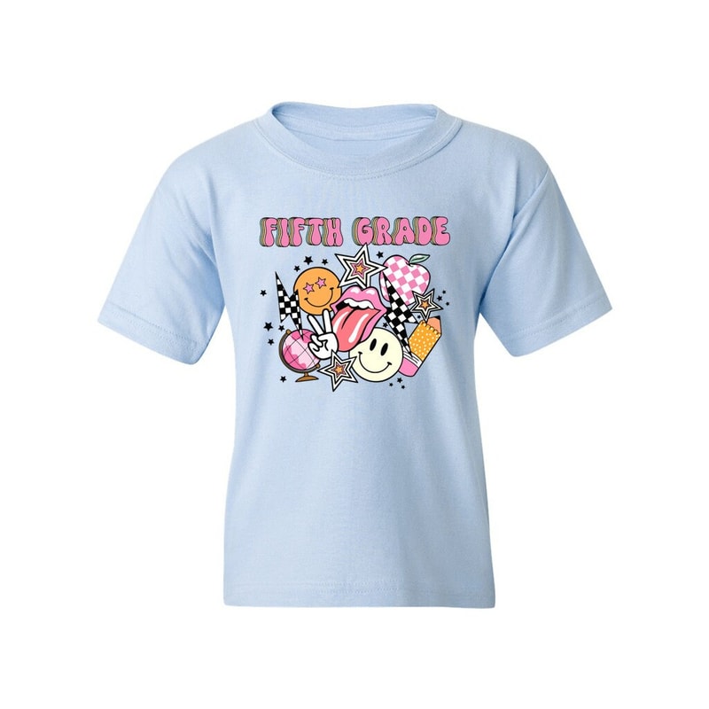 Custom Back to School Kids Retro Tshirt Hippie Rocker 1st Day of School Groovy Shirt Pre-K Elementary Kindergarten 1st 2nd 3rd 4th 5th 6th - 7.jpg