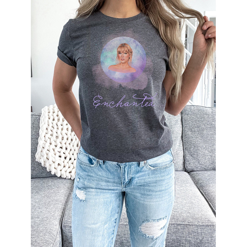Enchanted Taylor Swift Tshirt The Eras Tour Merch Speak Now Shirt Purple Enchanted Moon Taylor Swiftees Bella and Canvas Swiftie Outfit - 3.jpg