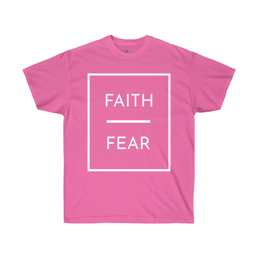 Faith Over Fear T-Shirt Faith Over Fear Tee Minimalistic Tee Active - 5.jpg
