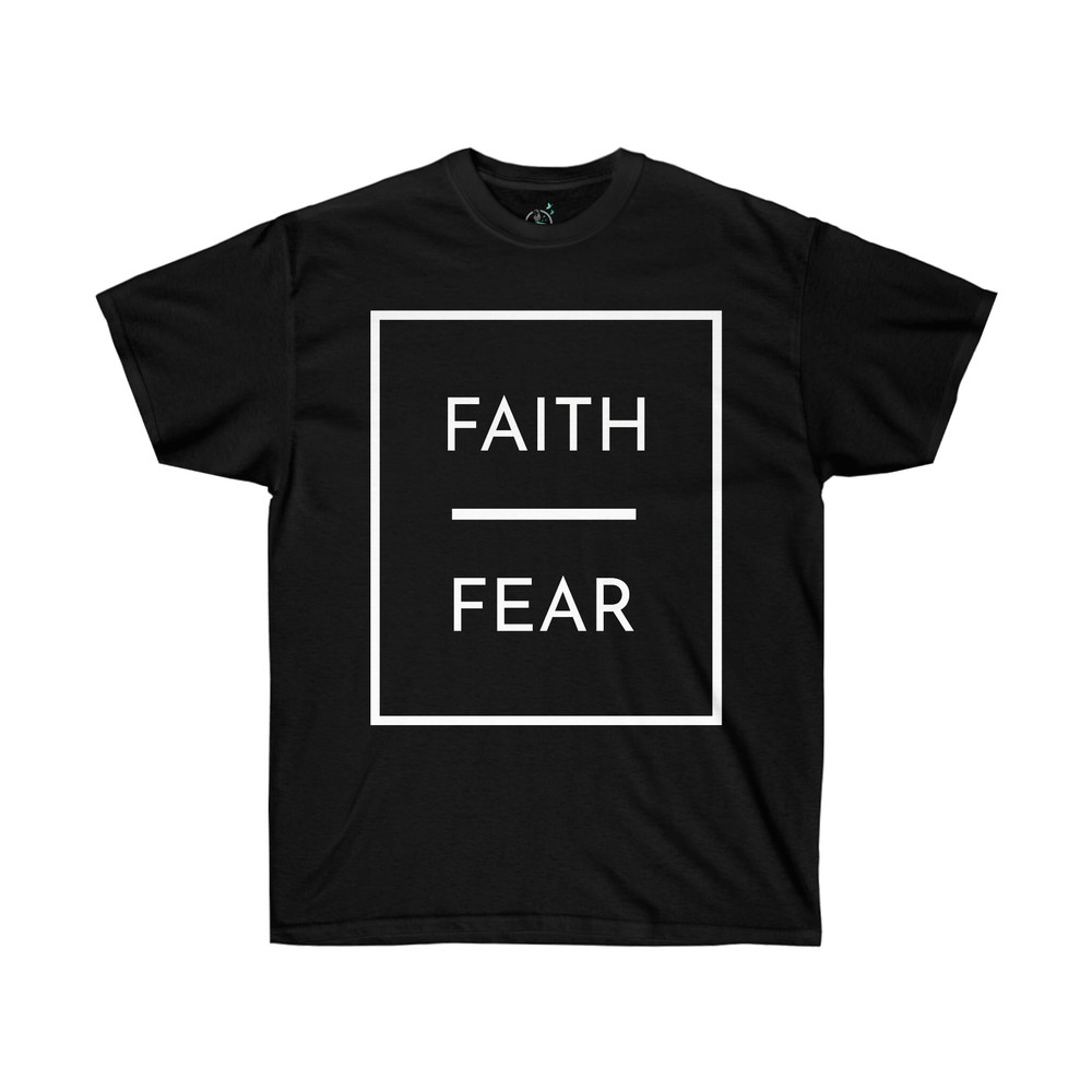 Faith Over Fear T-Shirt Faith Over Fear Tee Minimalistic Tee Active - 6.jpg