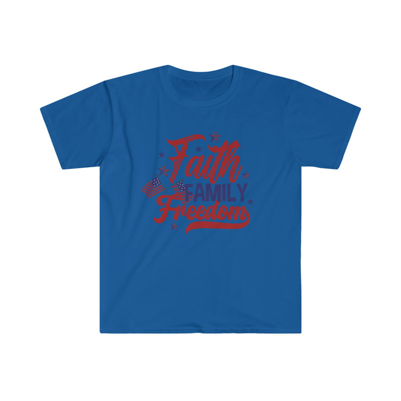 Faith Family Freedom Soft Style Tshirt for Her or Him 4th of July Shirt Patriotic Christian Independence Day Tees for Pastors Wife Godly Tee - 7.jpg
