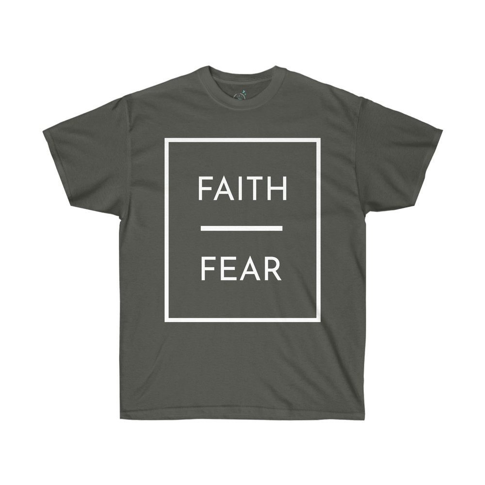 Faith Over Fear T-Shirt Faith Over Fear Tee Minimalistic Tee Active - 7.jpg
