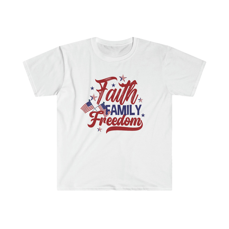Faith Family Freedom Soft Style Tshirt for Her or Him 4th of July Shirt Patriotic Christian Independence Day Tees for Pastors Wife Godly Tee - 8.jpg