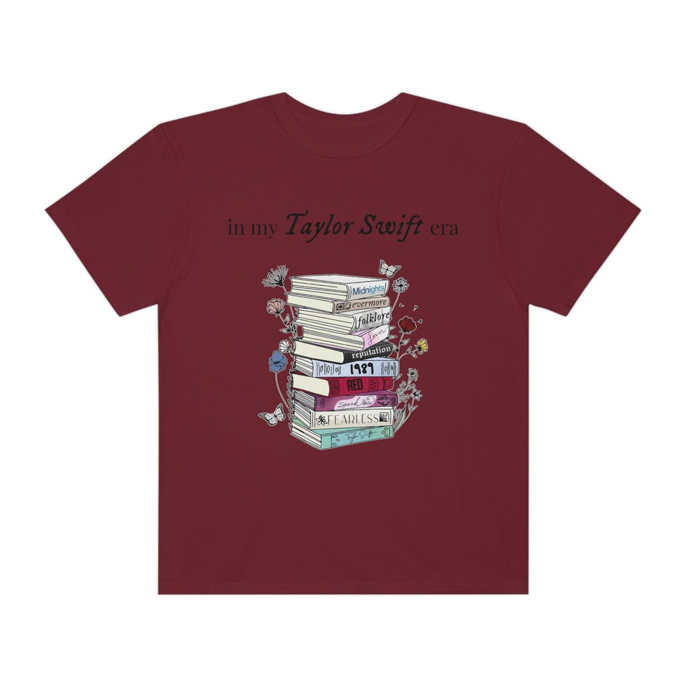In My Taylor Swift Era Tshirt Albums as Book Stack Taylor Swiftees Merch Eras Tour Speak Now Shirt Midnights Swiftie Albums Red Outfit 1989 - 5.jpg