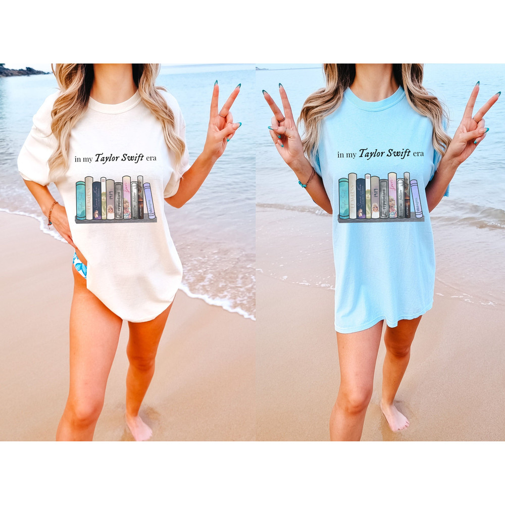 In My Taylor Swift Era Tshirt Albums as Books Taylor Swiftees Merch Eras Tour Speak Now Shirt Midnights Swiftie Albums Red Outfit 1989 Style - 4.jpg