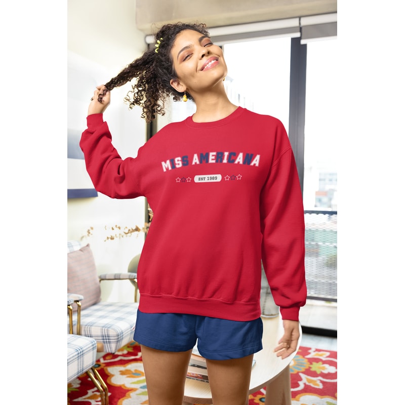 Miss Americana Sweatshirt Taylor Swift Red White Blue Miss Americana Lover Sweatshirt School Shirt Reputation - 5.jpg