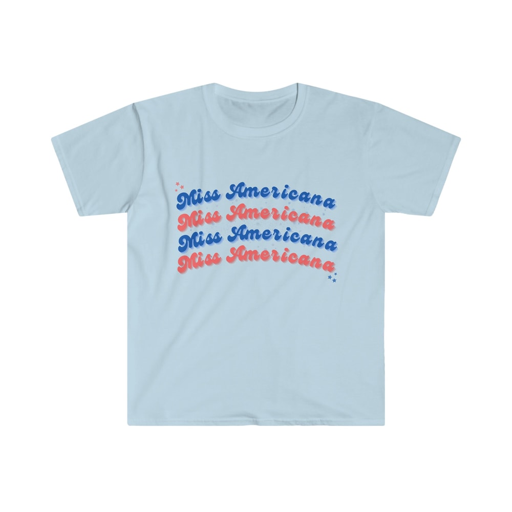 Miss Americana Taylor Swift Tee Retro Red White Blue Softstyle Tshirt Groovy The Eras Tour Merch Taylor Swiftees Lover Era Live Free - 4.jpg