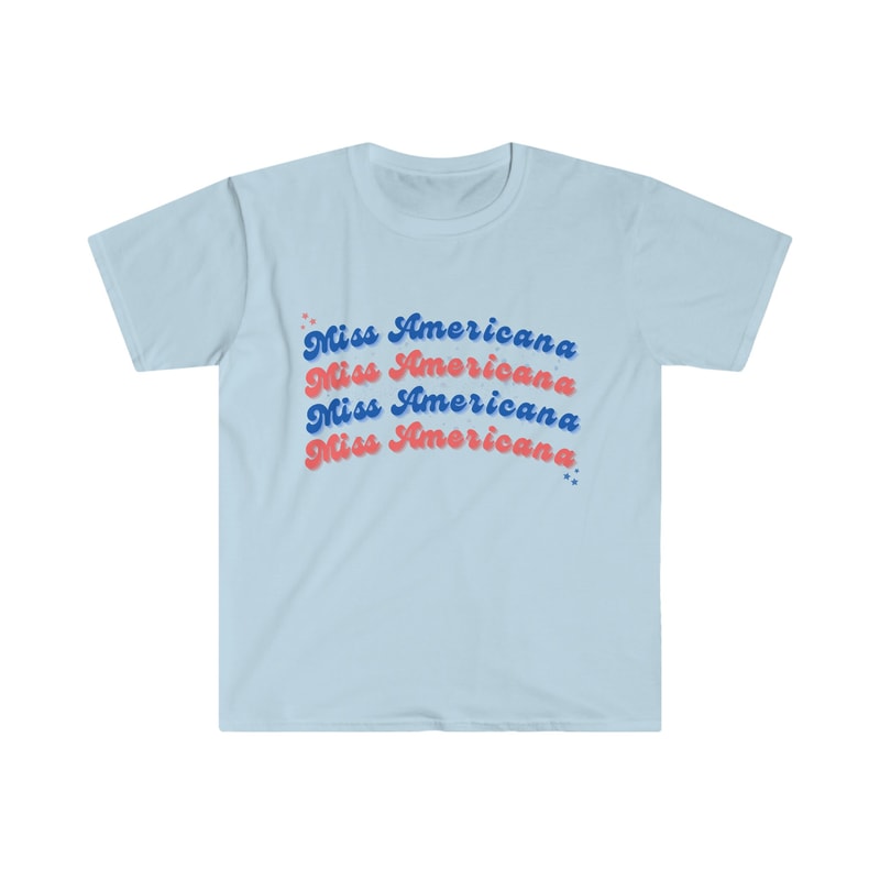 Miss Americana Taylor Swift Tee Retro Red White Blue Softstyle Tshirt Groovy The Eras Tour Merch Taylor Swiftees Lover Era Live Free - 4.jpg