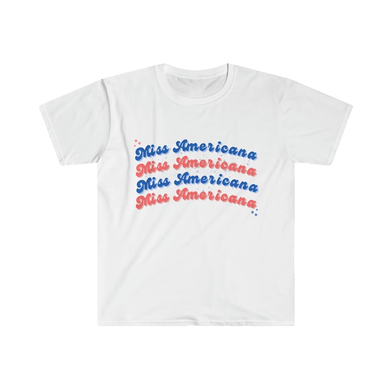 Miss Americana Taylor Swift Tee Retro Red White Blue Softstyle Tshirt Groovy The Eras Tour Merch Taylor Swiftees Lover Era Live Free - 7.jpg