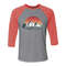 Mountain Sunset 34 Sleeve Baseball Tee Bella and Canvas 3200 Unisex Shirt Womens Nature Mens Long Sleeve Graphic - 4.jpg