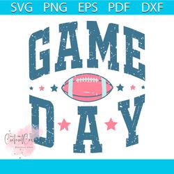 vintage gameday svg women football game svg cricut file