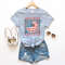 Retro Americana Tee 4th of July Land of the Free Tshirt Independence Day Americana Vintage Shirt USA Freedom Women's T-shirt Live Free - 4.jpg