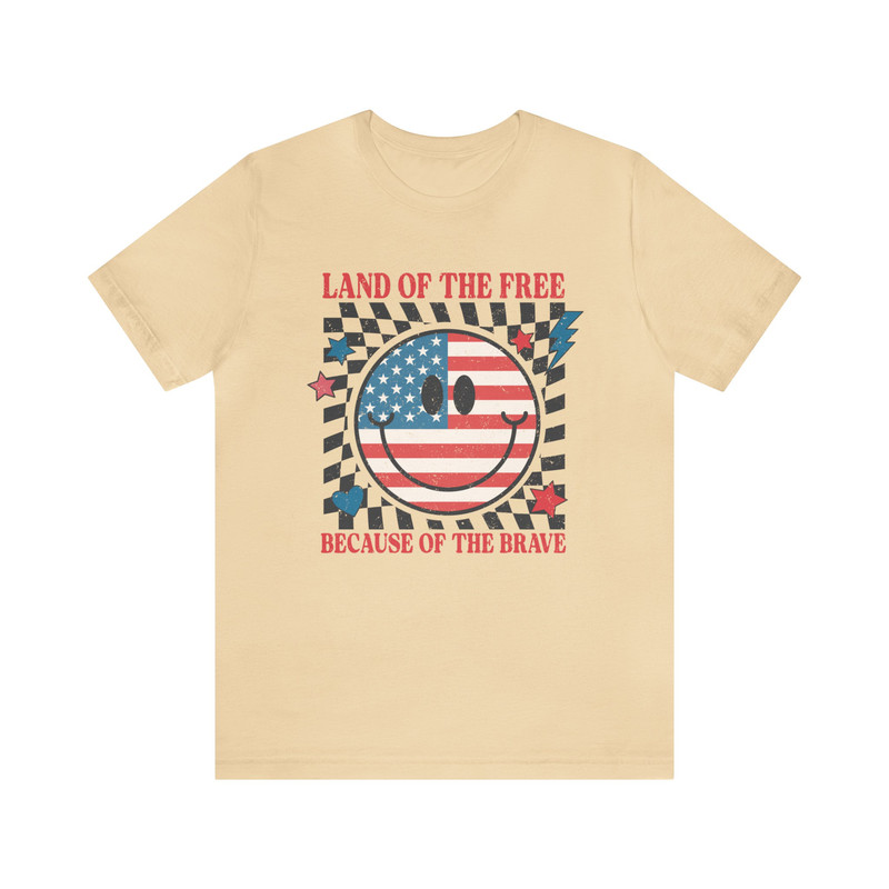 Retro Americana Tee 4th of July Land of the Free Tshirt Independence Day Americana Vintage Shirt USA Freedom Women's T-shirt Live Free - 7.jpg