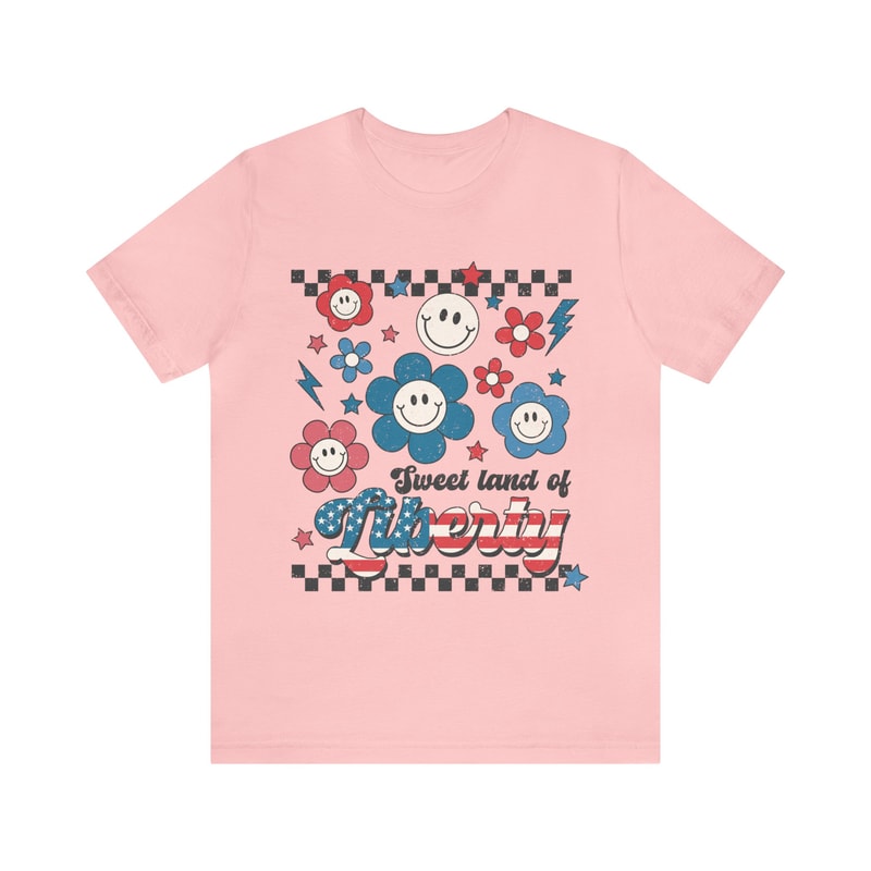 Retro Americana Tee 4th of July Sweet Land of Liberty Tshirt Independence Day Miss Americana Vintage USA Freedom T-shirt American Live Free - 7.jpg