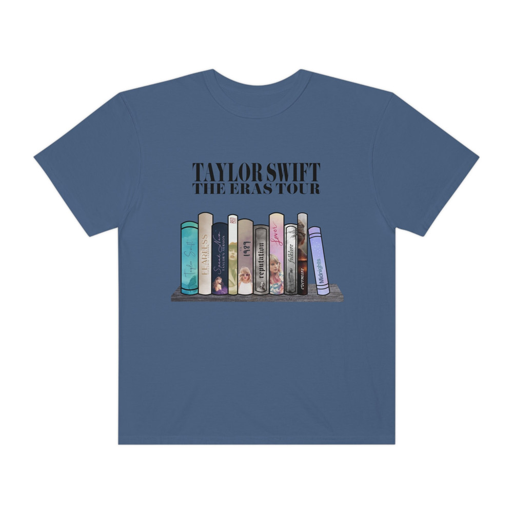 Taylor Swiftees The Eras Tour Tshirt Albums as Books Taylor Swift Merch Tees Speak Now Era Shirt Midnights Swiftie Albums Red Outfit 1989 - 10.jpg