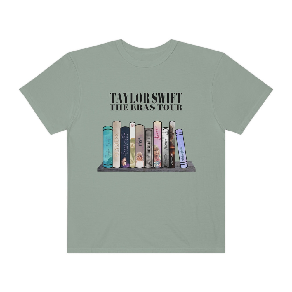 Taylor Swiftees The Eras Tour Tshirt Albums as Books Taylor Swift Merch Tees Speak Now Era Shirt Midnights Swiftie Albums Red Outfit 1989 - 2.jpg