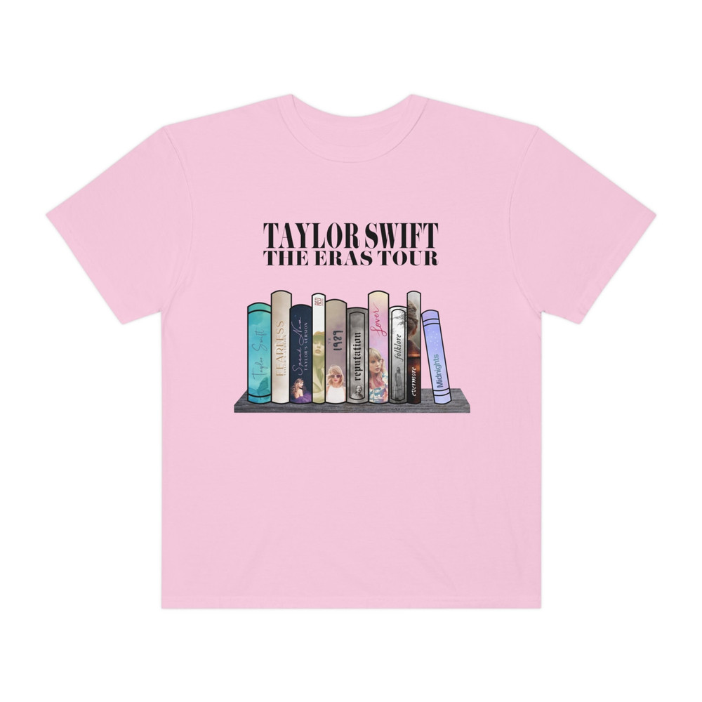 Taylor Swiftees The Eras Tour Tshirt Albums as Books Taylor Swift Merch Tees Speak Now Era Shirt Midnights Swiftie Albums Red Outfit 1989 - 4.jpg