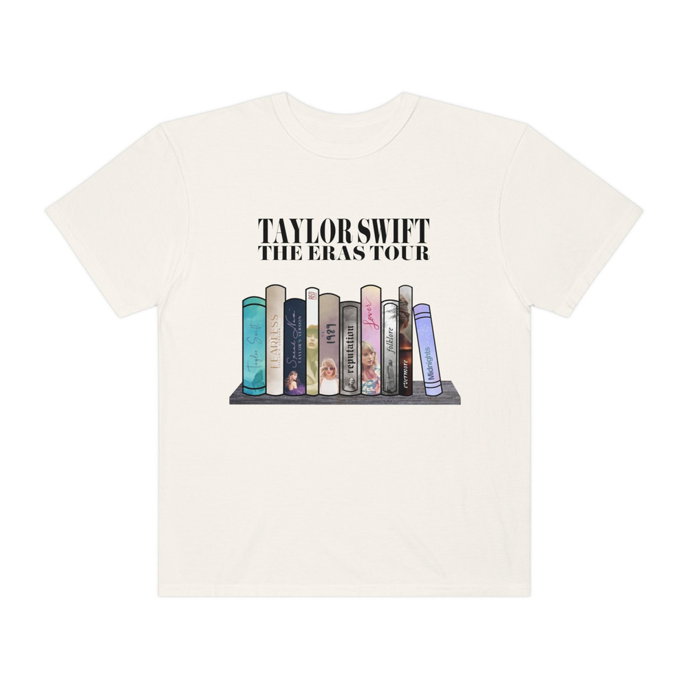 Taylor Swiftees The Eras Tour Tshirt Albums as Books Taylor Swift Merch Tees Speak Now Era Shirt Midnights Swiftie Albums Red Outfit 1989 - 7.jpg